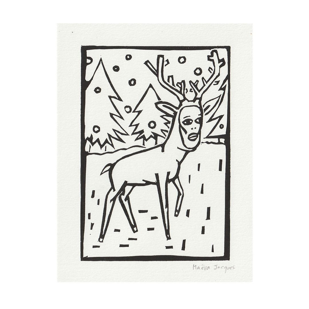 cerf-gravure