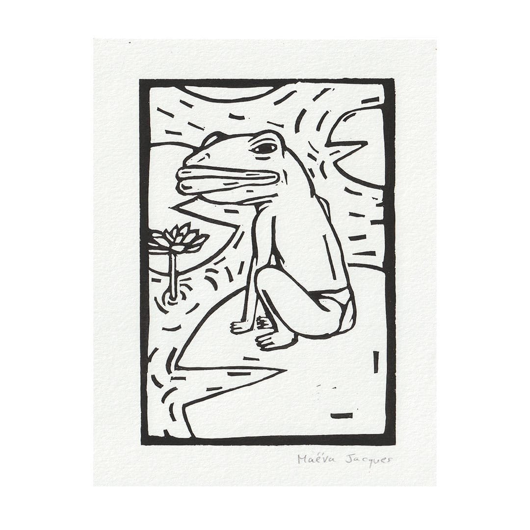 grenouille-gravure